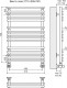 Дополнительный вид Полотенцесушитель Terminus Вента люкс серии Стандарт 32/18 П15 5-5-5