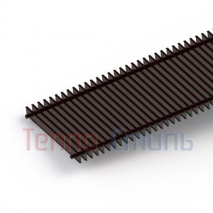 Подробнее о itermic решетка поперечная алюминиевая для серий ITT GRILL.SGA-25, шириной 250 мм цвет Brown