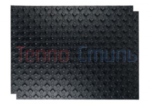 Мат для теплого пола с бобышками STOUT SMF-0001-110800 черный 1100х800х1 (без теплоизолирующего слоя)