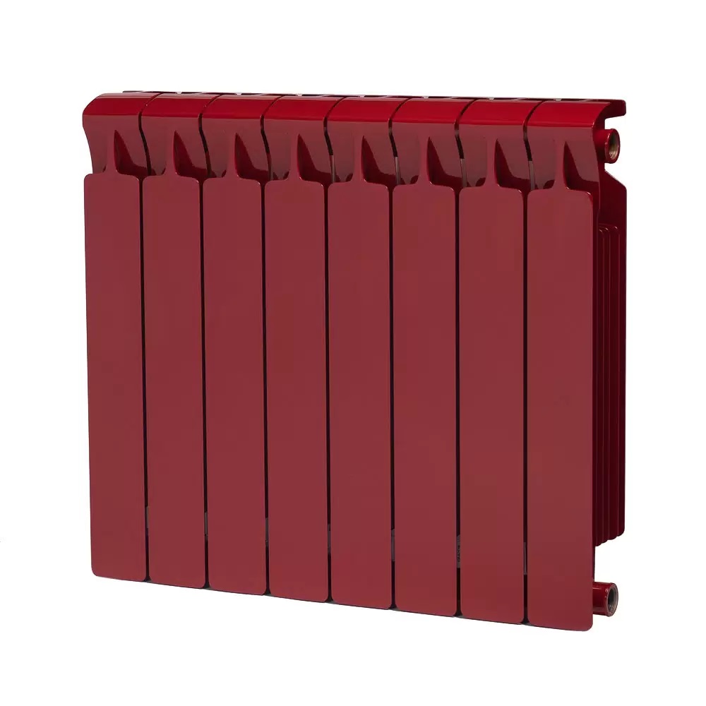 Биметаллические радиаторы RIFAR MONOLIT 500 боковое подключение, цвет Бордо