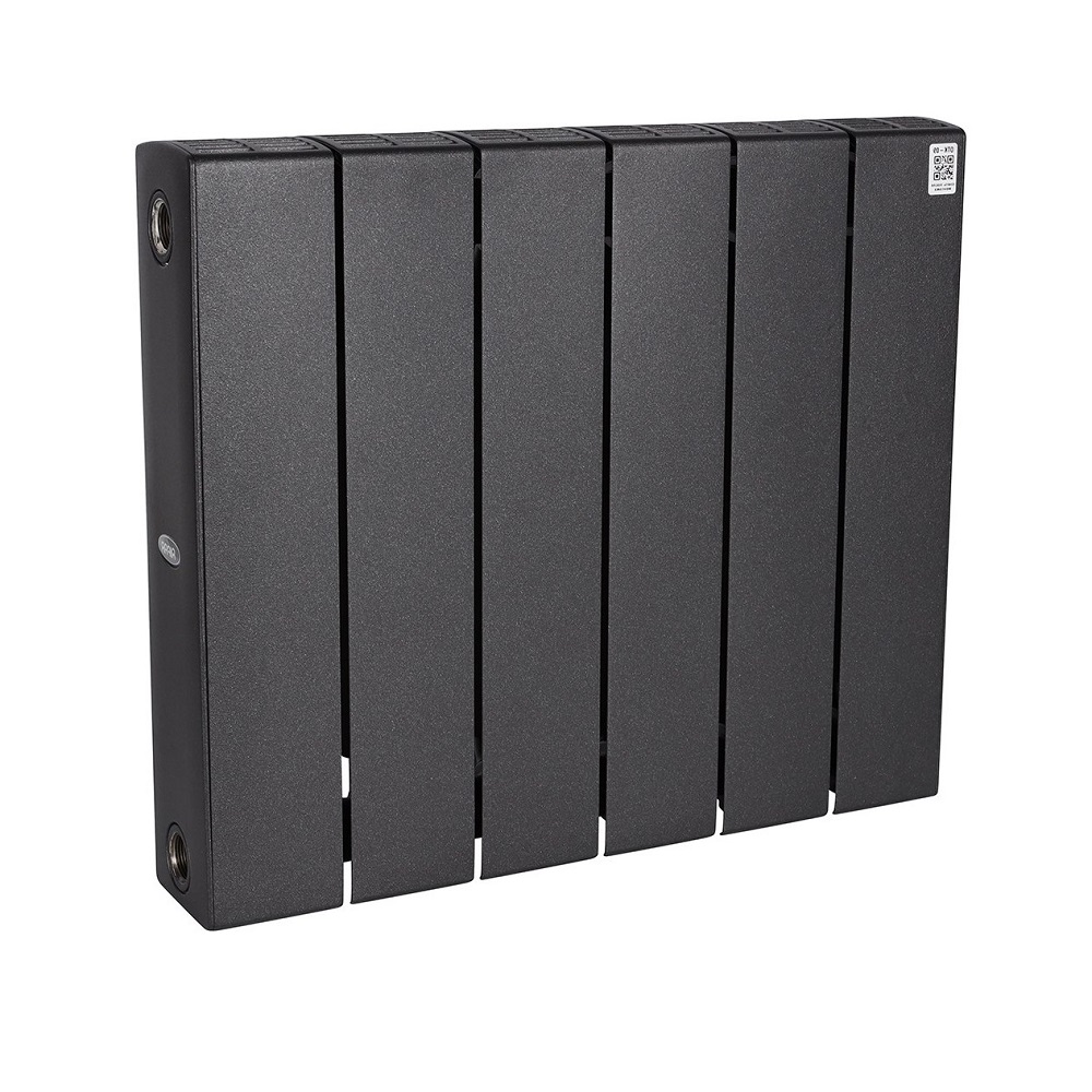 Биметаллические радиаторы RIFAR SUPREMO 350 боковое подключение, цвет Антрацит
