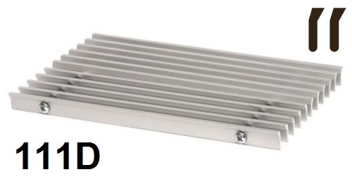 Решетки Hidria IMP Klima 111D, продольные, цвет алюминий