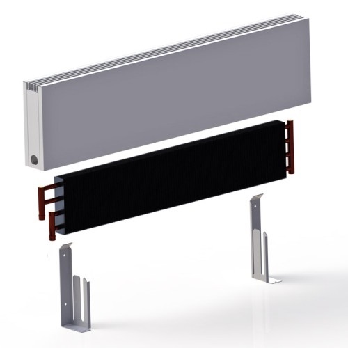 Настенные конвекторы iTermic ITW, с нижним подключением, высотой 400 мм
