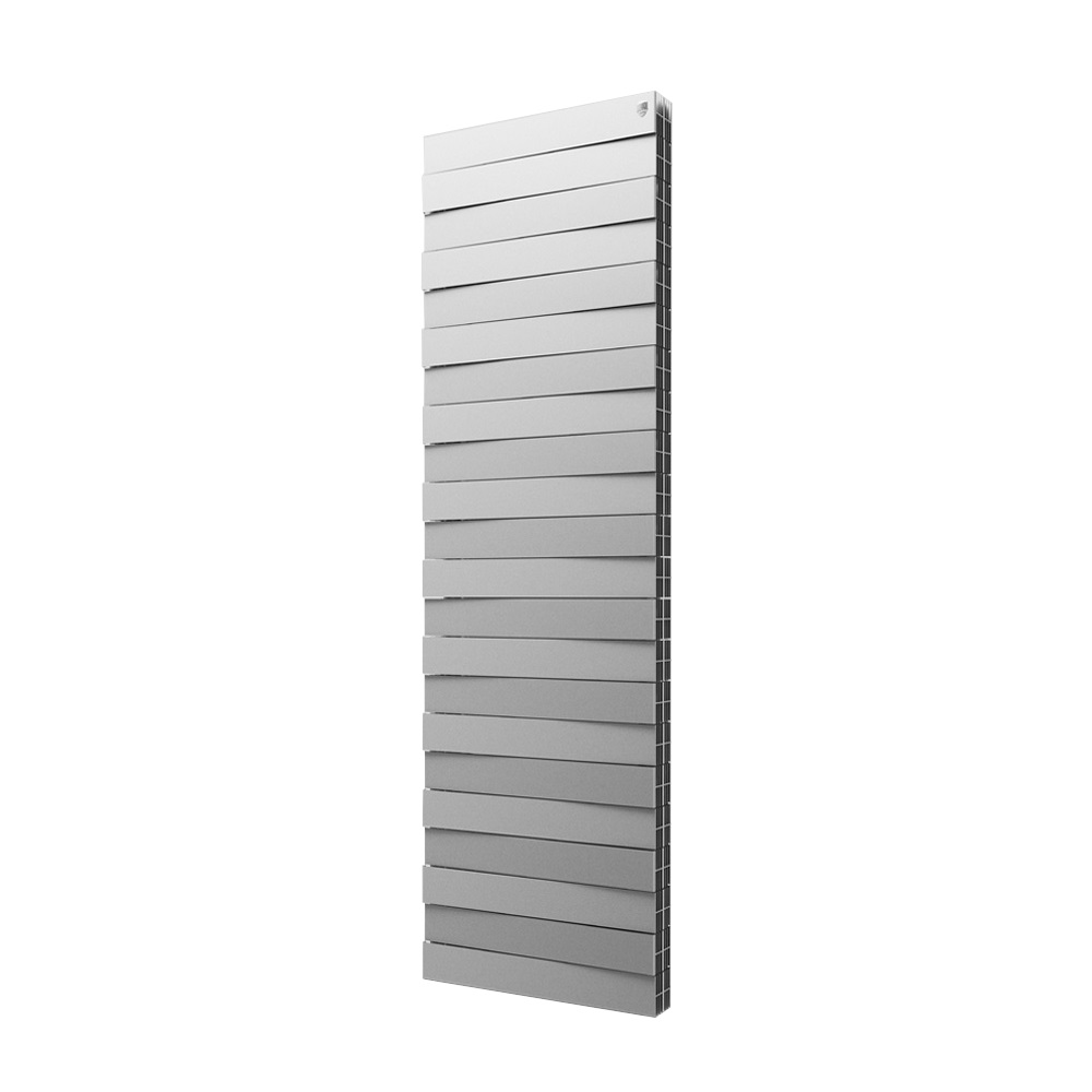 Радиаторы ROYAL THERMO PIANOFORTE TOWER 200 вертикальные с боковым подключением цвет Silver Satin — серый