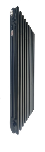 Радиаторы ZEHNDER Charleston 3180 с боковым подключением 3/4 цвет черный матовый — RAL 9217