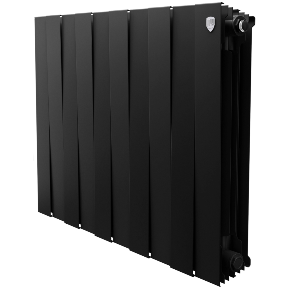 Биметаллические радиаторы ROYAL THERMO PIANOFORTE 500 боковое подключение, цвет Noir Sable — черный