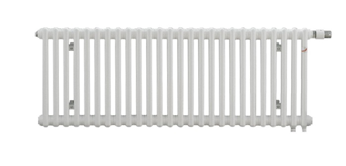 Радиаторы ZEHNDER Charleston Completto 2050 с нижним подключением цвет белый — RAL 9016 с кронштейнами в комплекте