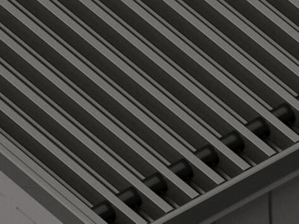 TECHNO решетка рулонная алюминиевая цвет чёрный, шириной 190 мм