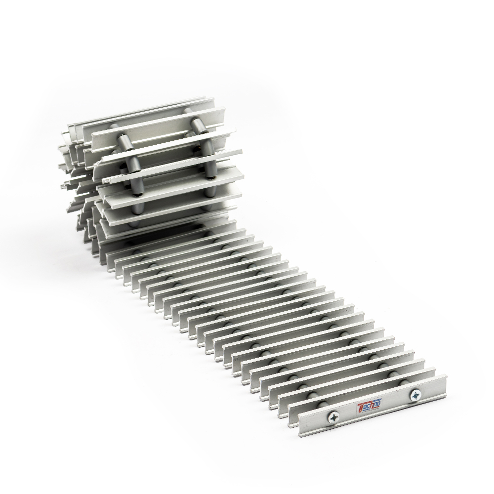 TECHNO решетка рулонная алюминиевая, шириной 150 мм
