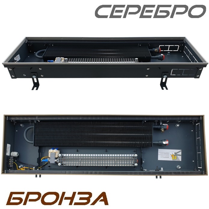 Внутрипольные конвекторы TECHNO VENT KVZV, высота 85 мм, ширина 250 мм