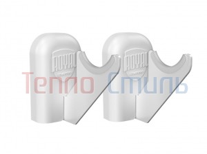 Комплект настенных регулируемых кронштейнов Royal Thermo Design 100, белые, арт. НС-1402551