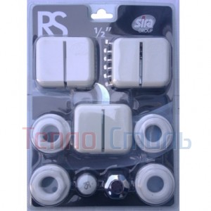 SIRA RS монтажный комплект для радиатора 1/2 универсальный, белый, оригинальный