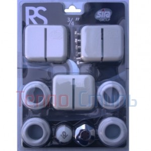 SIRA RS монтажный комплект для радиатора 3/4 универсальный, белый, оригинальный