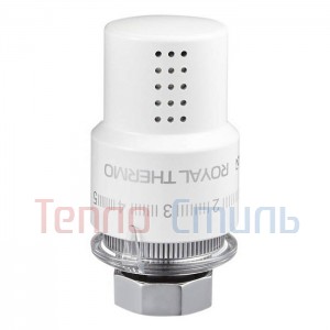 Термоголовка жидкостная Royal Thermo серии DESIGN, белая М30х1,5, арт. RTO 07.0009