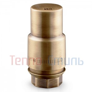 Термоголовка жидкостная Royal Thermo серии DESIGN PRO в металлическом корпусе, бронза М30х1,5, арт. RTO 07.0013