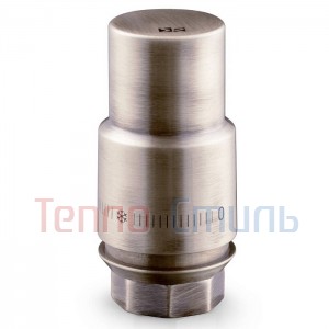 Термоголовка жидкостная Royal Thermo серии DESIGN PRO в металлическом корпусе, матовый никель М30х1,5, арт. RTO 07.0015