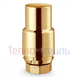 Термоголовка жидкостная Royal Thermo серии DESIGN PRO в металлическом корпусе, золото М30х1,5, арт. RTO 07.0012