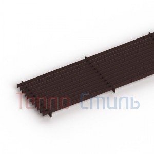Полная информация о itermic решетка GRILL.LGA-25, шириной 250 мм цвет Brown продольная алюминиевая для серий ITT и ITTB