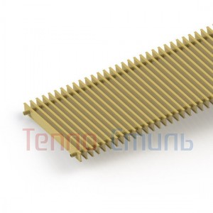 Полная информация о itermic решетка поперечная алюминиевая для серий ITT GRILL.SGA-20, шириной 200 мм цвет Gold